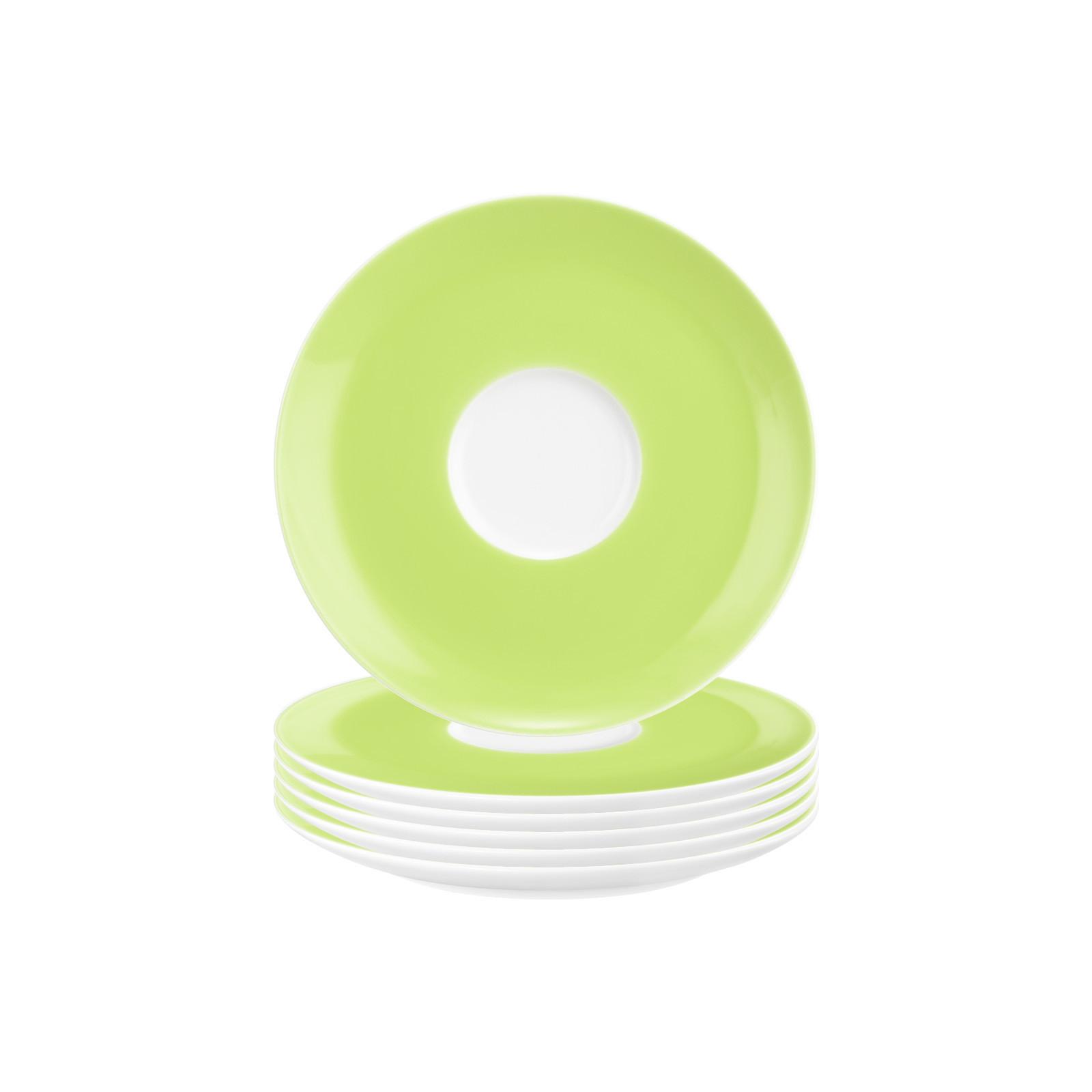 KOMBIUNTERTASSEN Liberty Pure Colors Lime Green ø 16 cm 6er Set - Grün, Keramik (16.1cm) - Seltmann Weiden