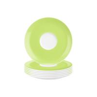 KOMBIUNTERTASSEN Liberty Pure Colors Lime Green ø 16 cm 6er Set - Grün, Keramik (16.1cm) - Seltmann Weiden