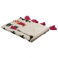DECKE Bunt Anand 130/180 cm - Multicolor, Naturmaterialien/Textil (130/180cm) - Beliani