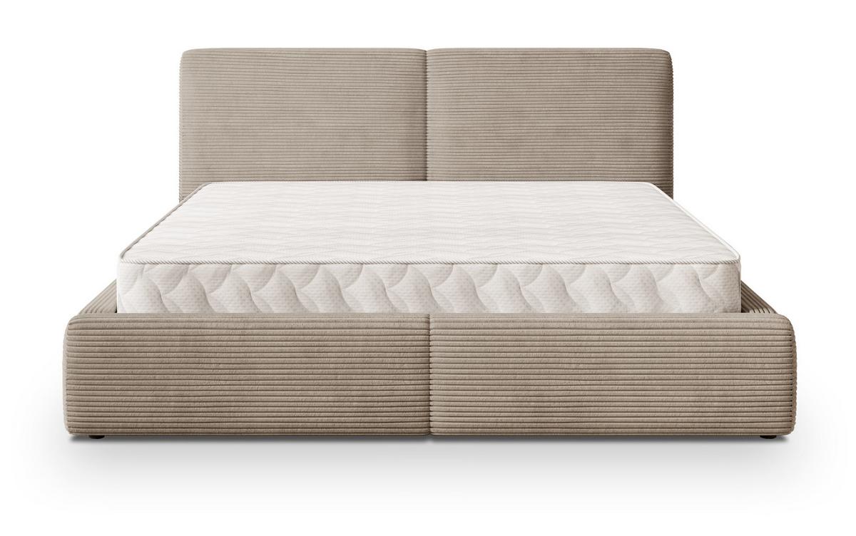 POLSTERBETT FELURO P 200x200 cm mit Bettkästen - Beige - Beige, Holz/Textil - MASSENO
