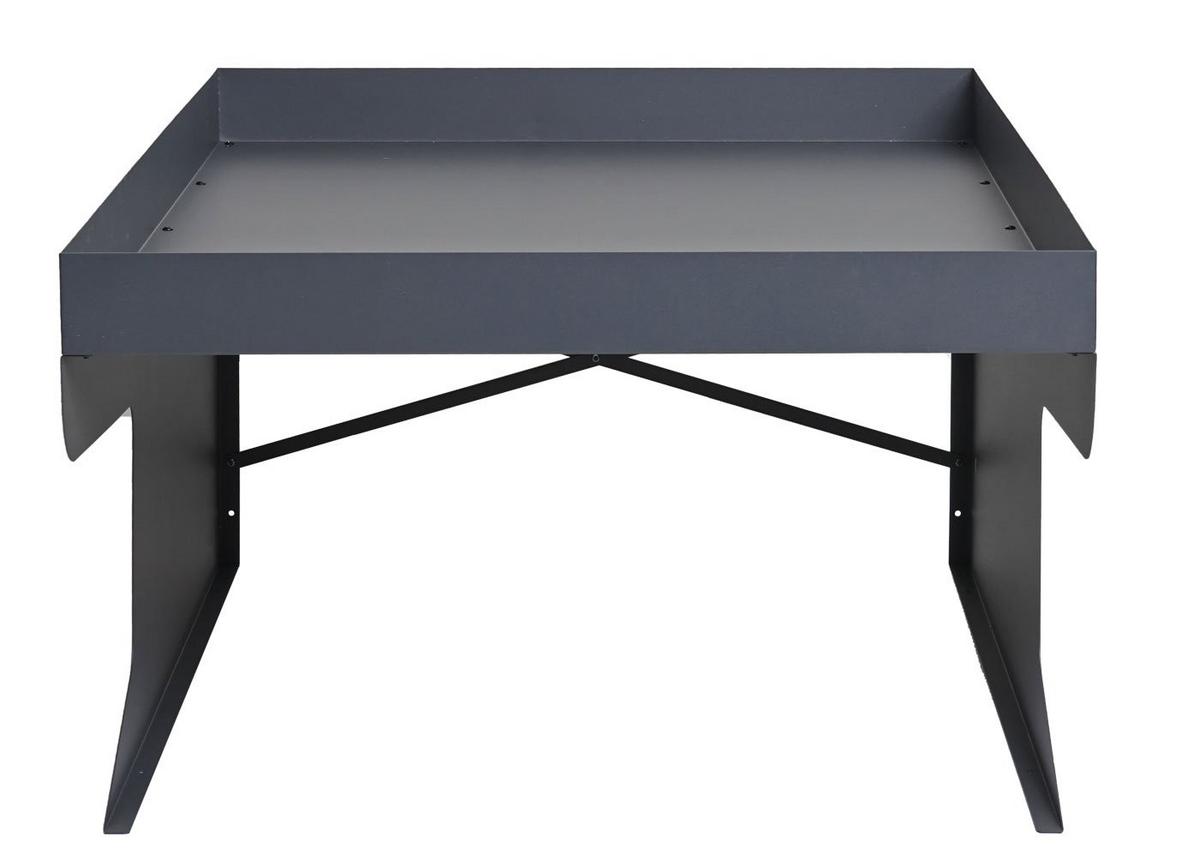 XL-MÄHROBOTERGARAGE PFLANZKASTEN Anthrazit - Anthrazit, Metall (70/47/100cm) - MCW