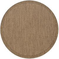 TEPPICH Outdoor DAFNE in Braun, einfarbig, Ø 200 cm - Braun, Textil (200/200cm) - KADIMA DESIGN