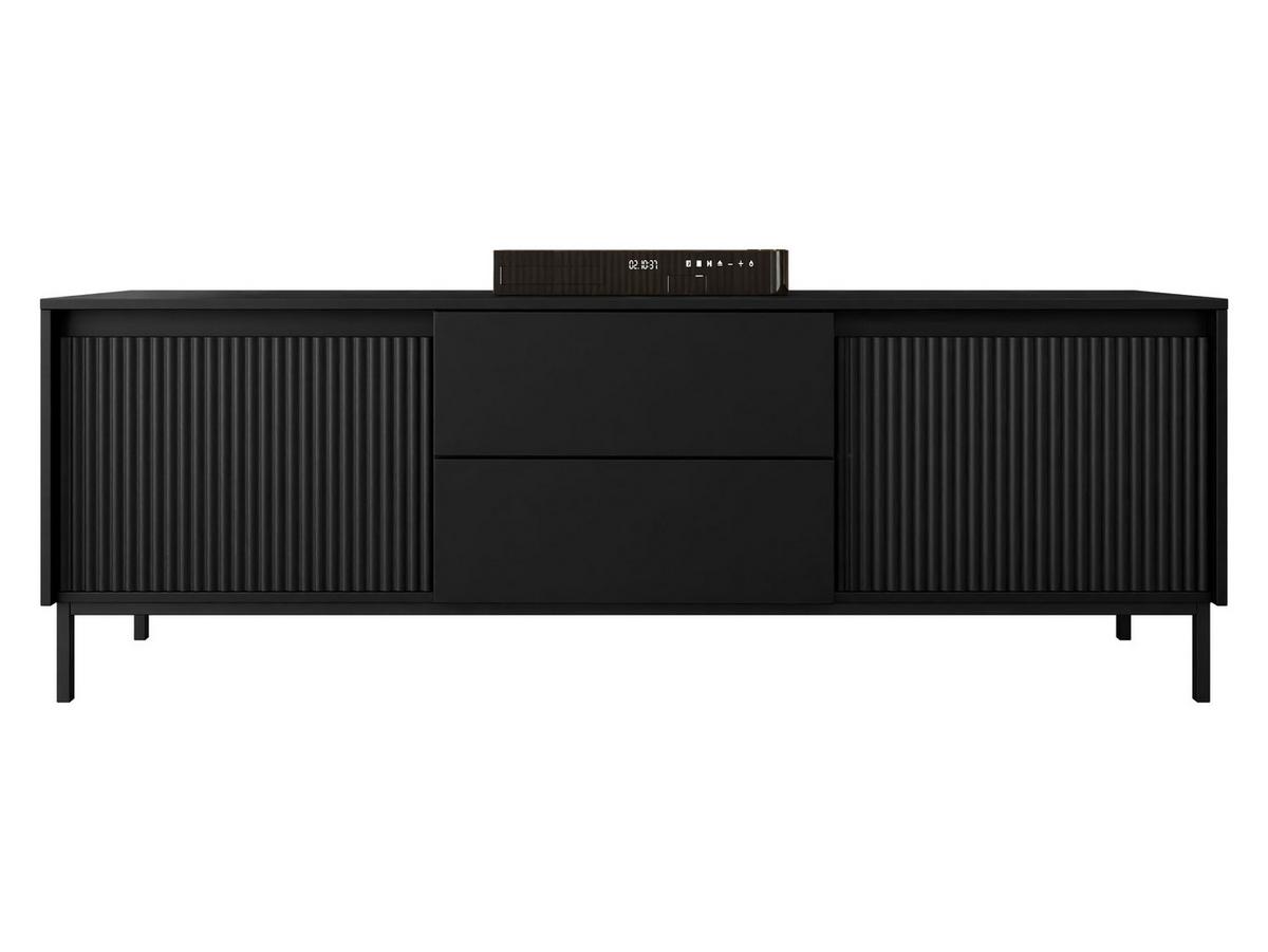 TV-ELEMENT Ozmi 2K2SZ - Schwarz, Holzwerkstoff/Metall (174/60/40cm) - MIRJAN24