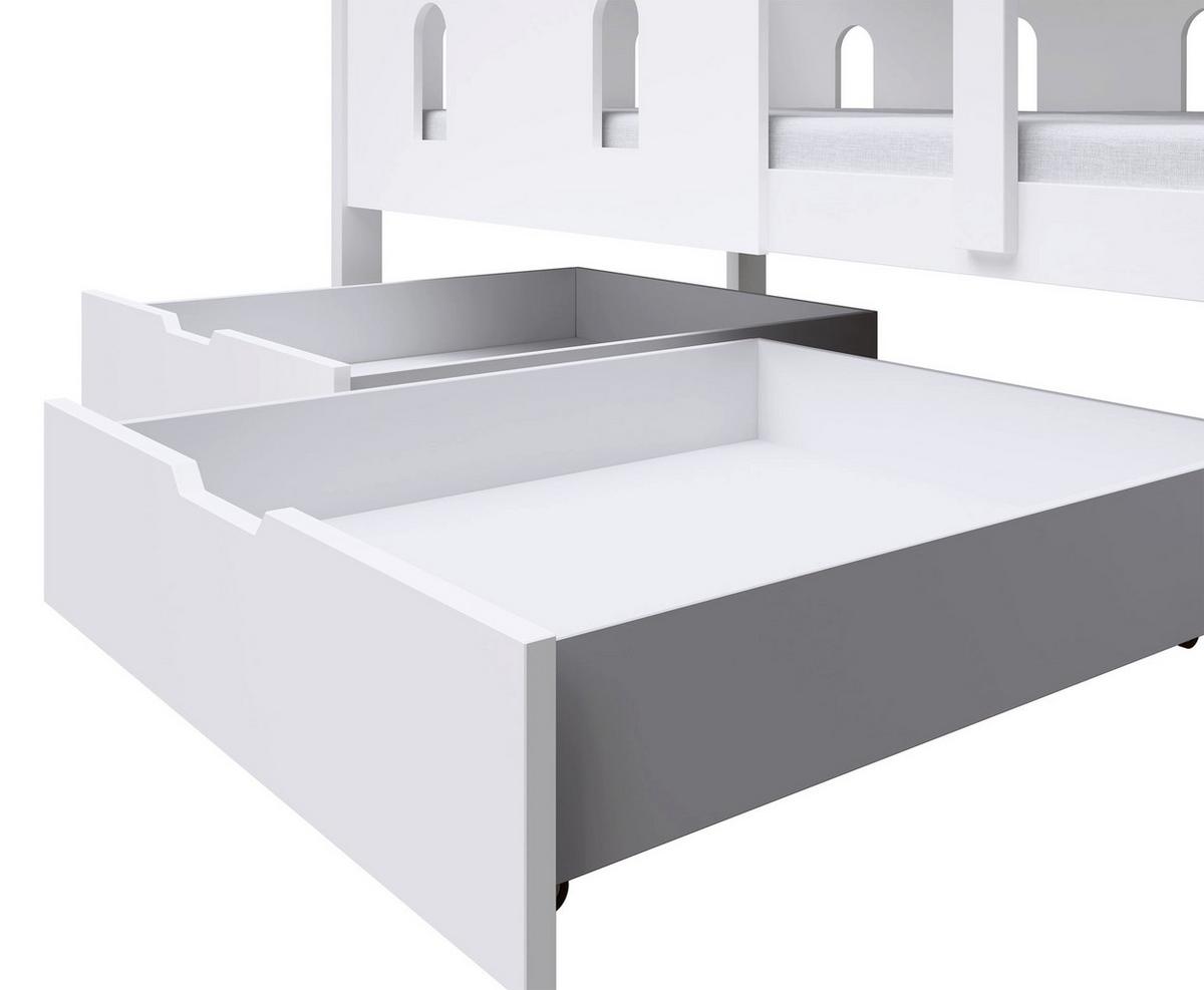 ETAGENBETT Castelo 75x180 cm - Weiß, Holz (75/180cm) - Selsey