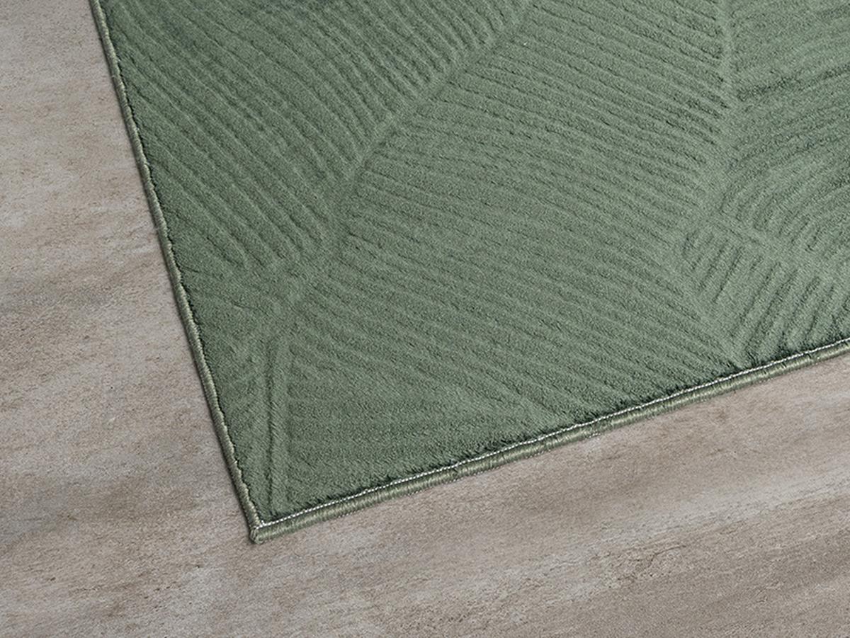 TEPPICHLÄUFER Antirutsch Abstrakt DALAR Polypropylen Waldgrün 80 x 150 cm - Grün, Textil (80/150cm) - KADIMA DESIGN
