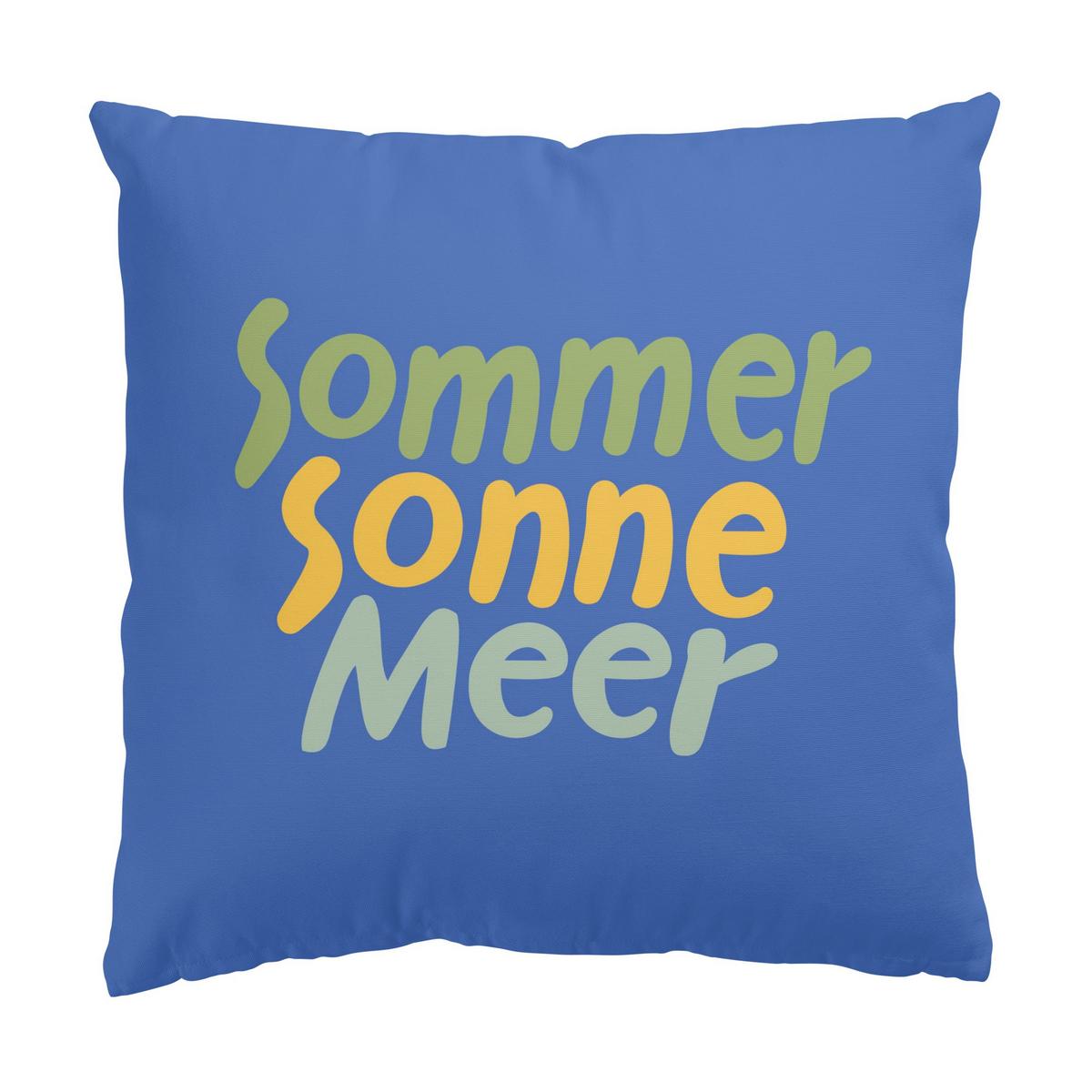 DEKOKISSEN 2er-Set Sommerurlaub Duo VI 40/40 cm - Blau, Textil (40/40cm) - Bilderwelten