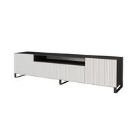 LOWBOARD NOA-2-S 200x53x41 cm - Schwarz / Weiß - Schwarz/Weiß, Holzwerkstoff (200/53/41cm) - ALTDECOR