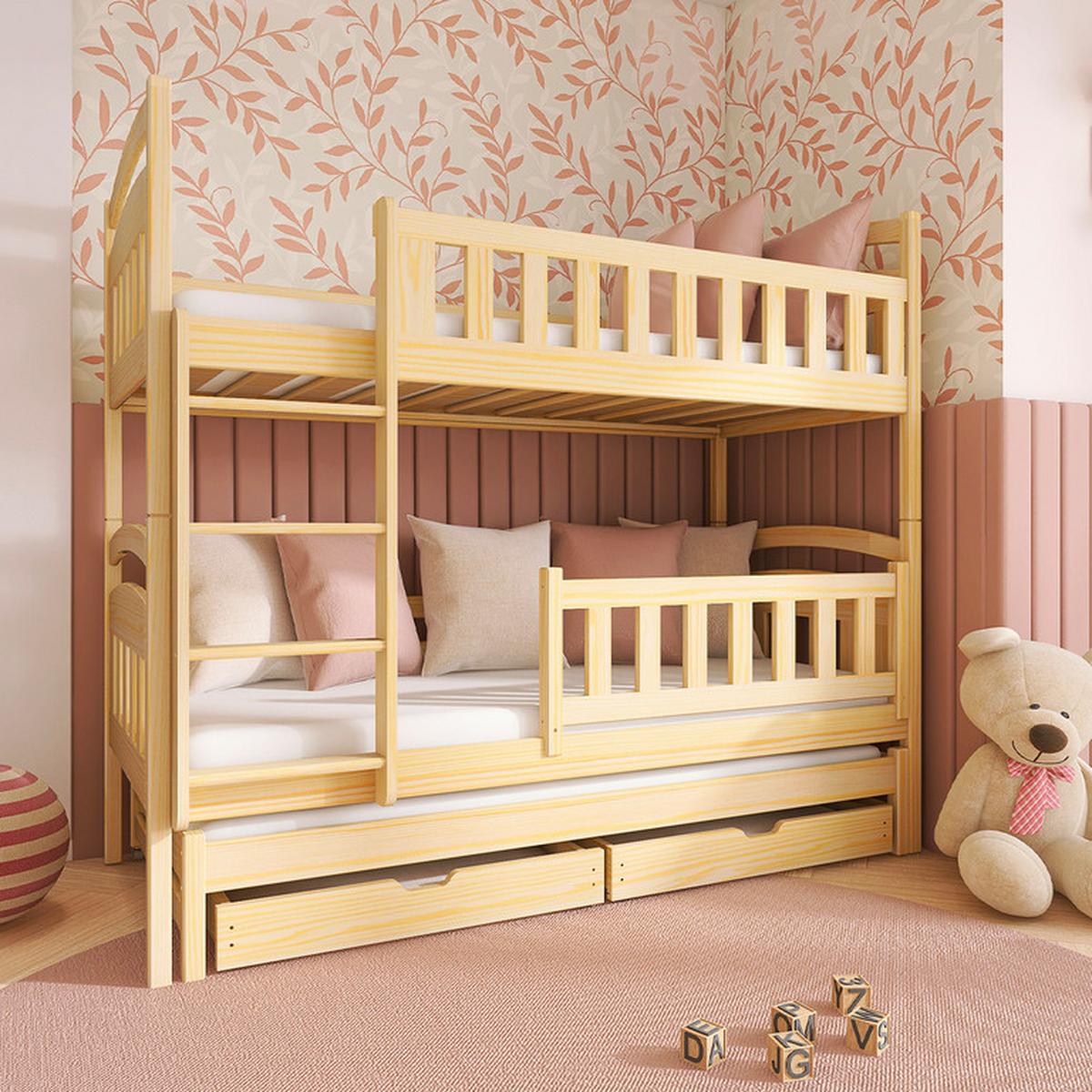 BETT 90/190 Jules Holz - Braun, Holzwerkstoff (90/190cm) - Petits-meubles