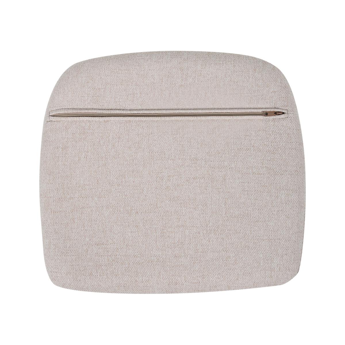 ESSZIMMERSTUHL drehbar Stoff Hellbeige Westminster - Beige, Textil/Metall (57/79/56cm) - Beliani