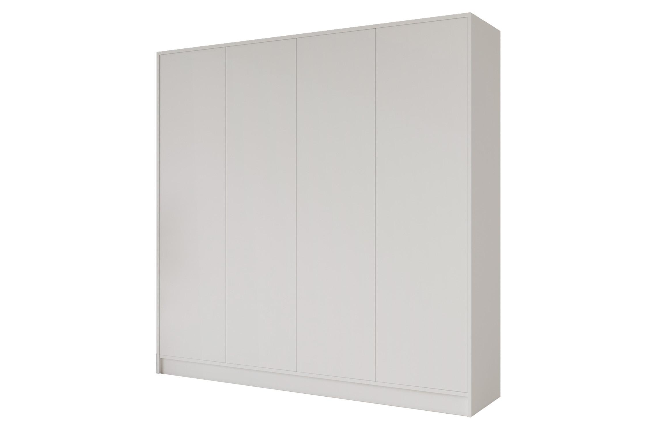 KLEIDERSCHRANK - GALA - 200 - Weiß - Weiß, Holzwerkstoff (200/200/51cm) - ALTDECOR