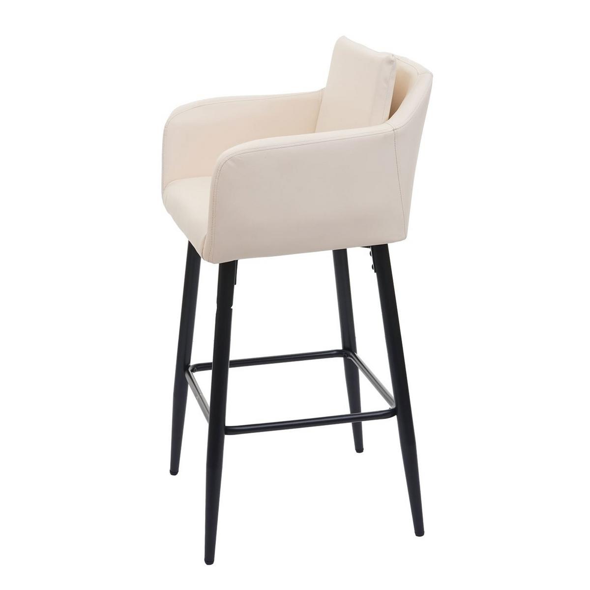 BARHOCKER Cremeweiß 2er-Set - Weiß, Textil (54/105/53cm) - MCW