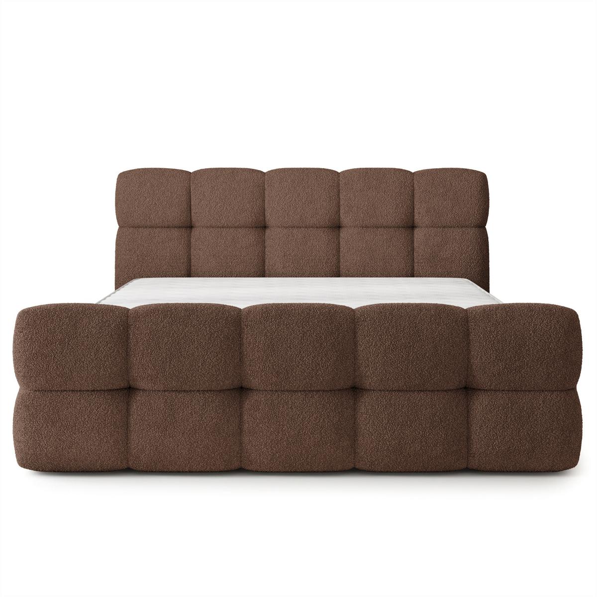 POLSTERBETT ELIZJA 120x200 cm mit Bettkästen - Braun - Braun, Holz (120/200cm) - MASSENO
