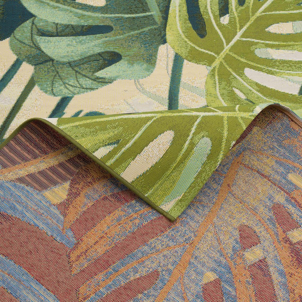 IN- & OUTDOOR TEPPICH MALIBU - Dunkelgrün, Textil (80/165cm) - Pergamon