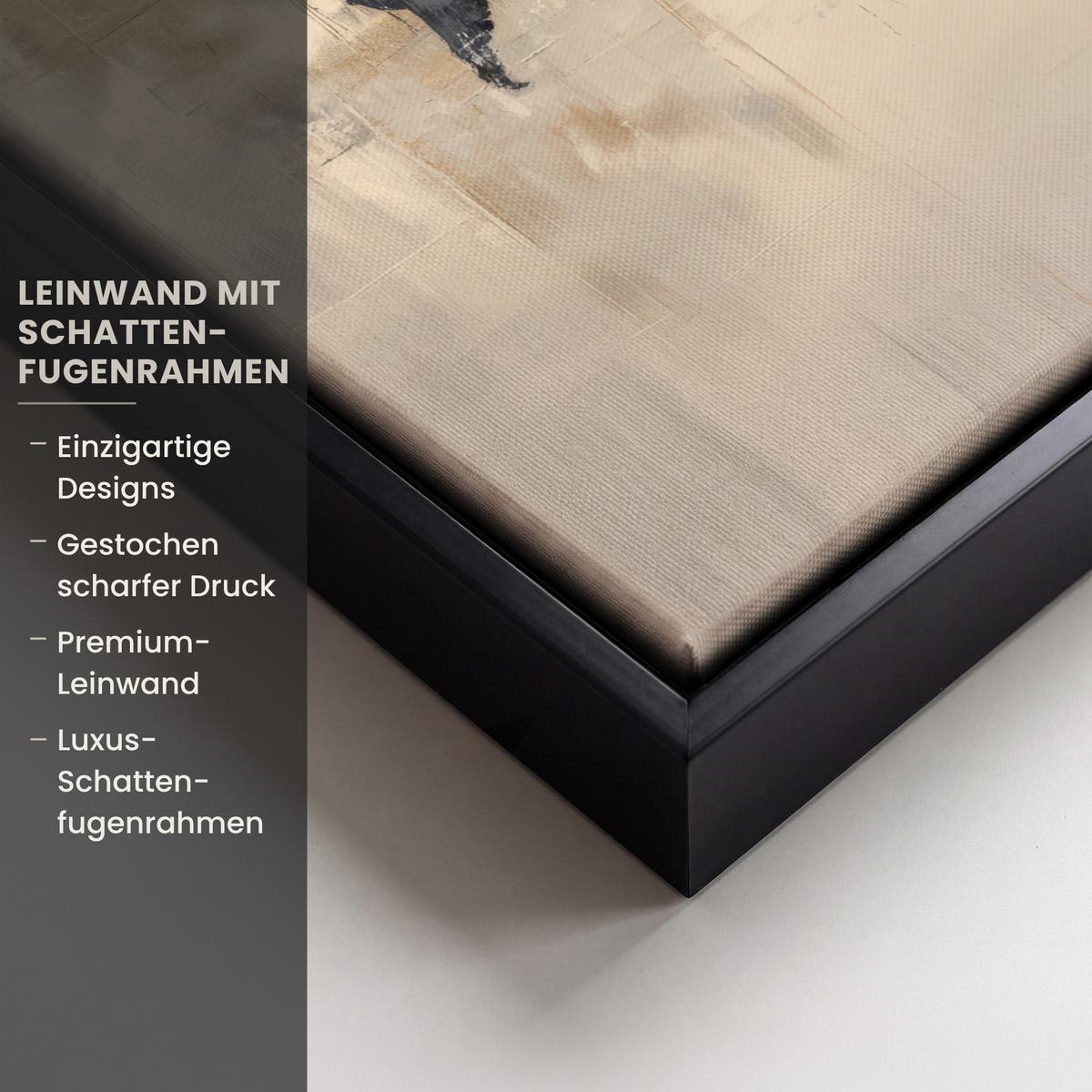 LEINWAND Bilder mit Rahmen - Weltkarte - Gold - Schwarz - Abstrakt - 20x30 - Kupferfarben, Textil (20/30cm) - MuchoWow