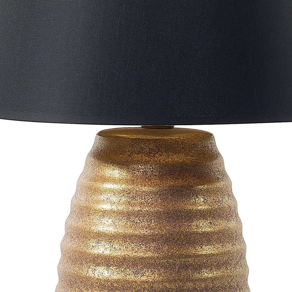 TISCHLAMPE Ebro 33/33/56 cm - Goldfarben, Keramik (33/33/56cm) - Beliani