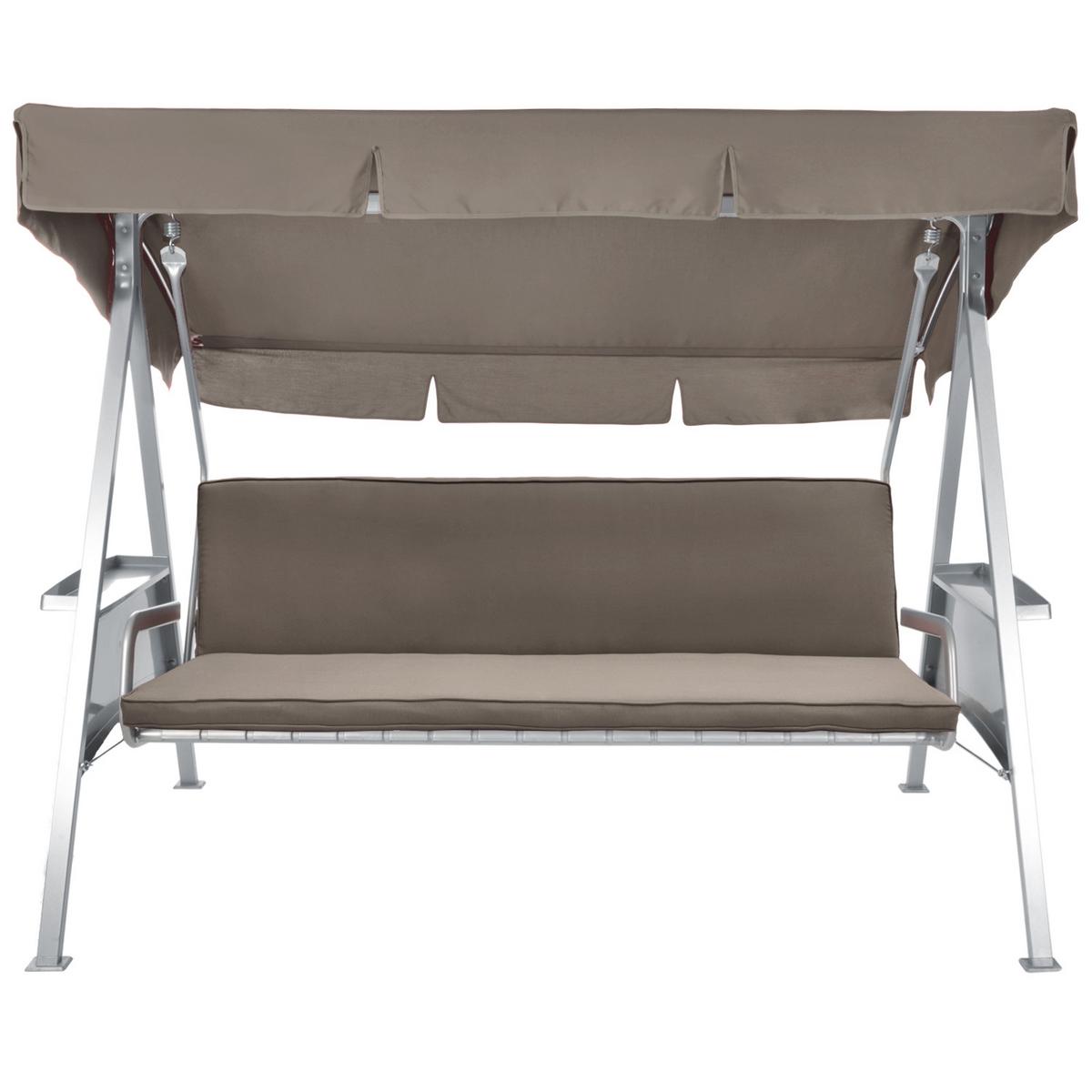 AUFLAGE für Hollywoodschaukel Loft HS 180x50cm Taupe - Taupe, Textil (100/180cm) - Beautissu 