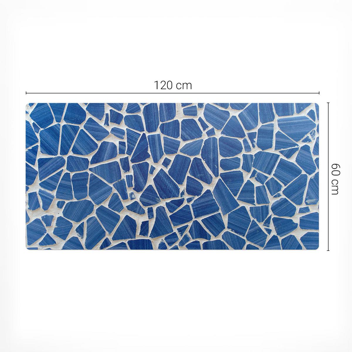 SCHREIBTISCHUNTERLAGE 120x60 cm Blau - Hellblau, Kunststoff (120/60/1.6cm) - Wallfluent