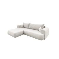 ECKSOFA Anike In Now Or Never - Creme, Holzwerkstoff/Textil (260/173cm) - Fun Möbel
