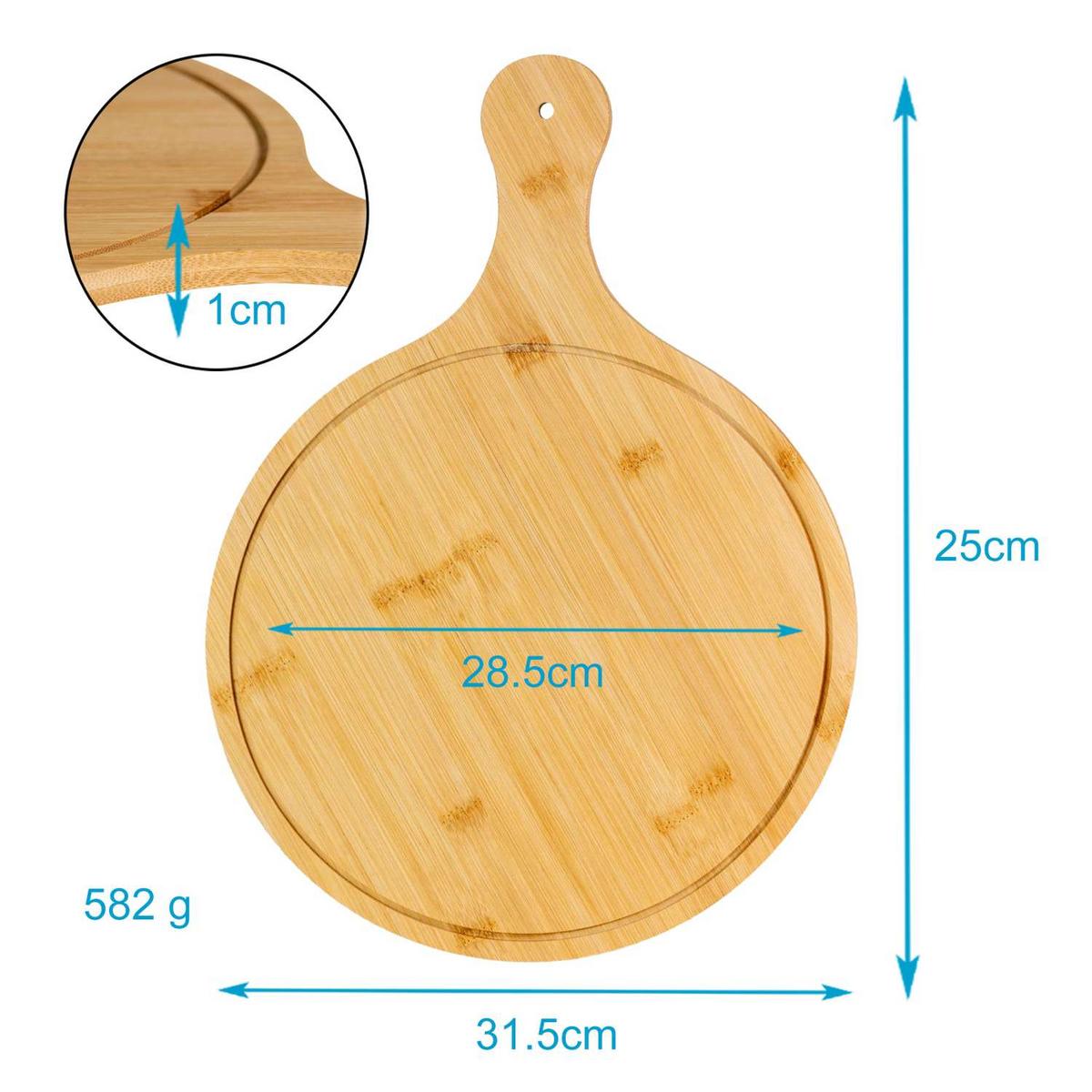 PIZZA SCHNEIDEBRETT - Braun, Naturmaterialen (31.5/44.3cm) - Intirilife