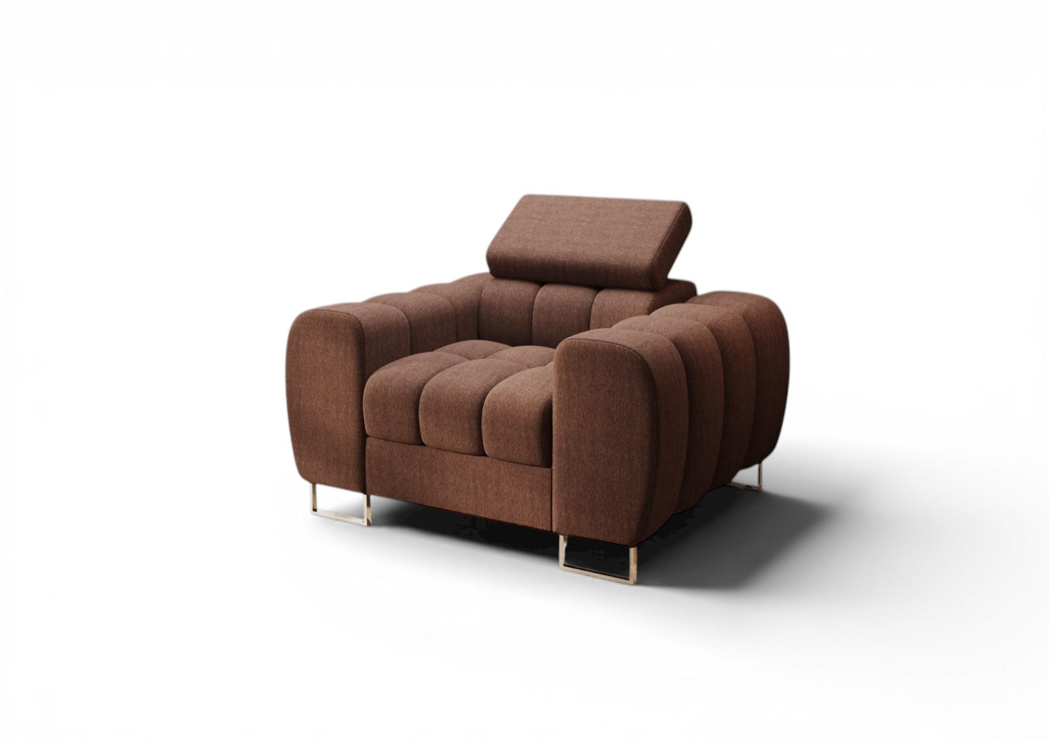 SESSEL Bastien In Stoff Gemma - Violett, Holzwerkstoff/Textil (115/95/97cm) - Fun Möbel