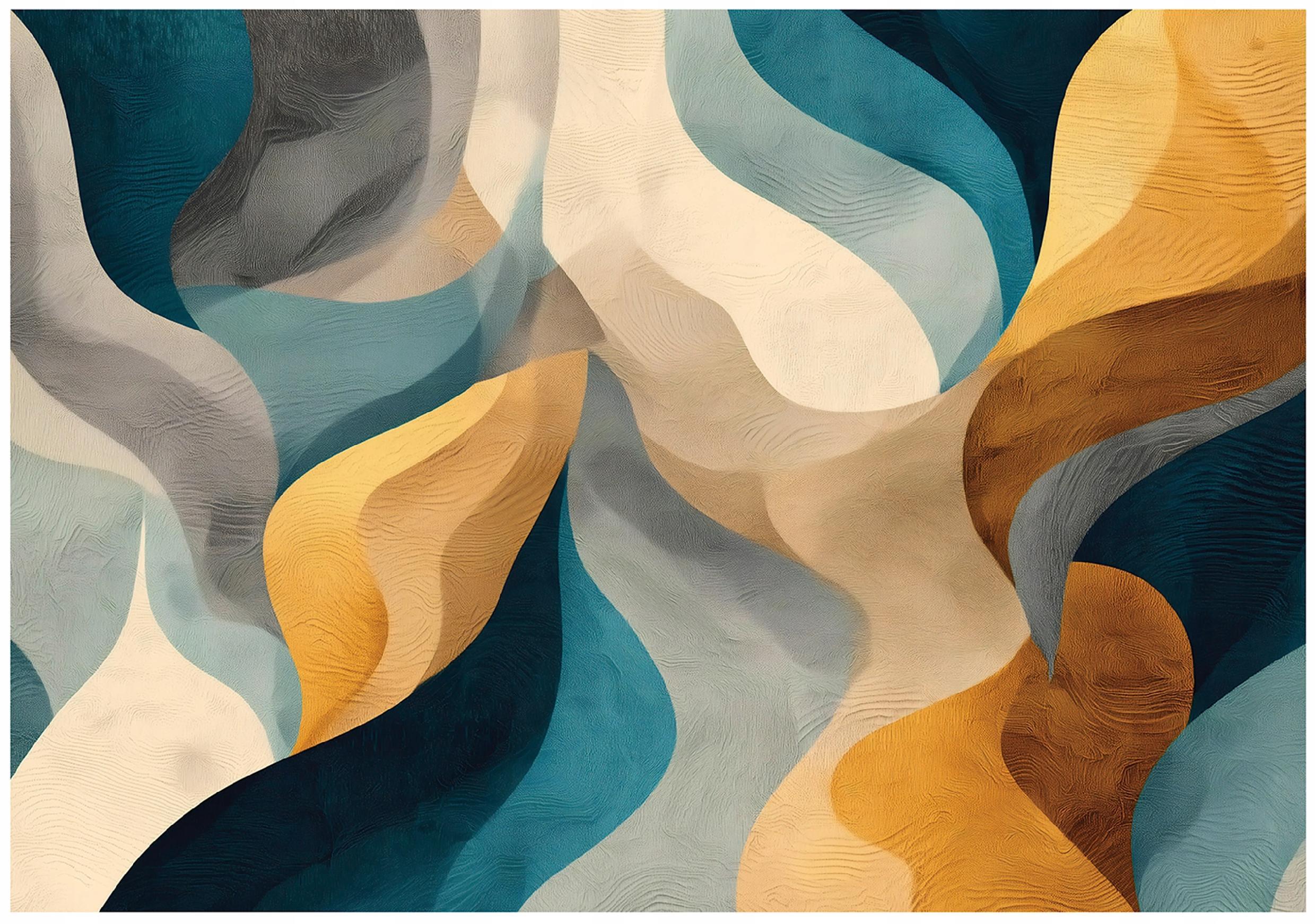 FOTOTAPETE Art Deco Abstrakt Beige 300x210 cm - Multicolor, Papier (300/210cm) - Wallarena