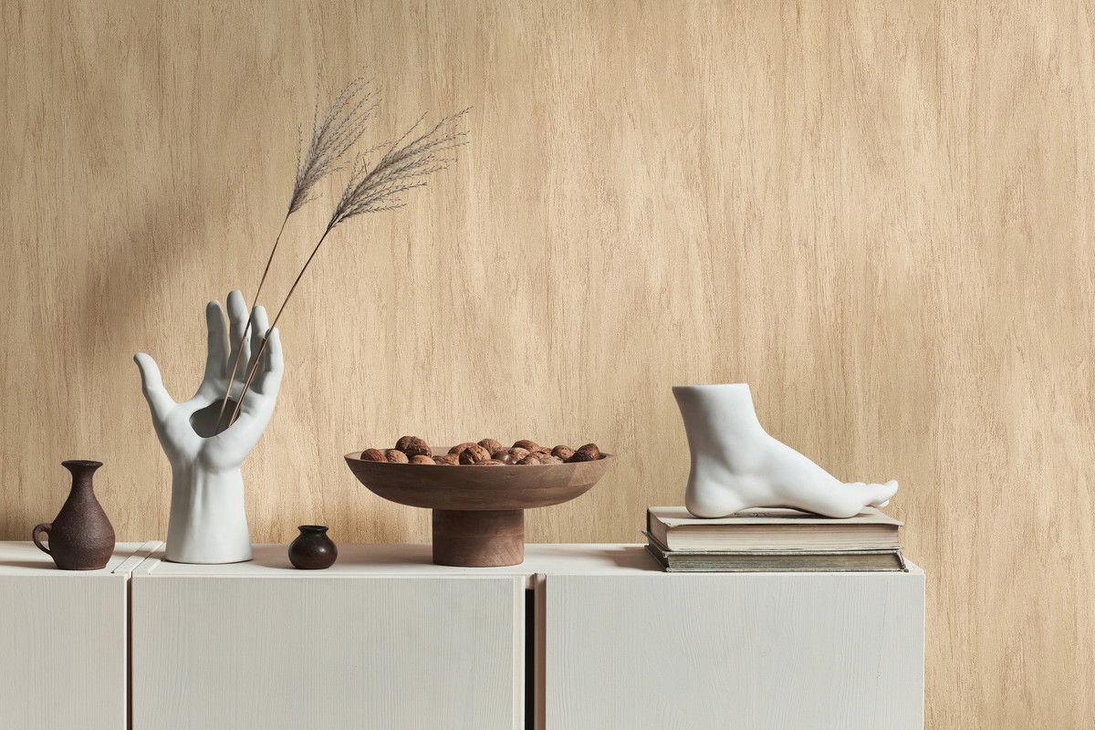 VLIESTAPETE Beige 53/1005 cm - Beige, Textil (53/1cm) - KUNSTLOFT
