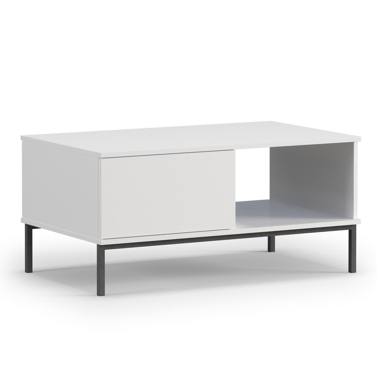 WOHNWAND Queba 1 Weiß 240/190/60 cm Funktional Modern - Weiß, Holzwerkstoff/Kunststoff (240/190/60cm) - AX Living