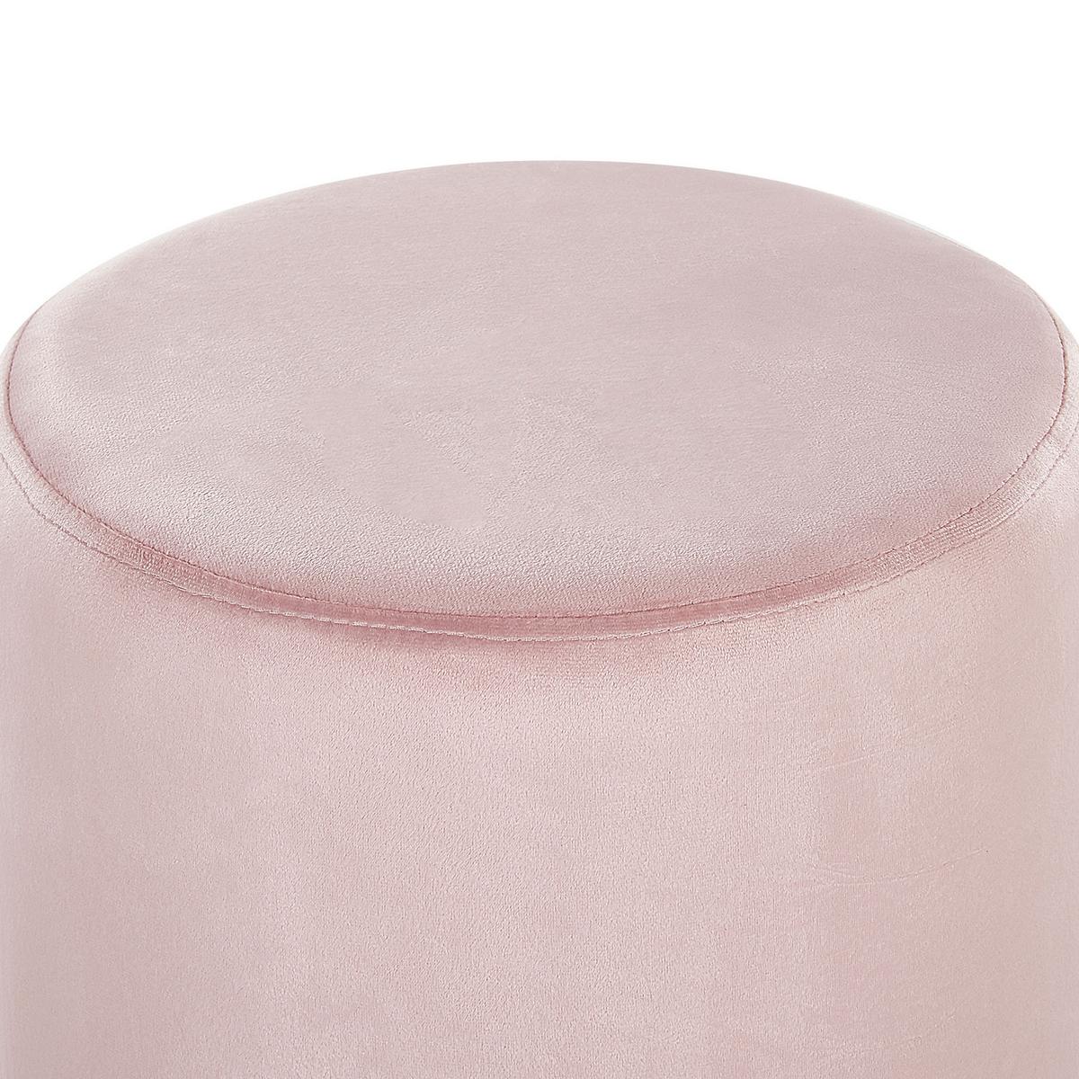 POUF Brigitte 36/36/44 cm - Pink, Textil (36/44/36cm) - Beliani