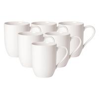 KAFFEEBECHER For Me weiß 290 ml 6er Set - Weiß, Keramik (0.29L) - Villeroy & Boch