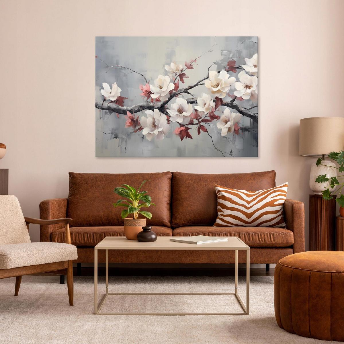 LEINWANDBILD Blumen 100x70 - Multicolor, Holzwerkstoff (100/70cm) - Wallarena