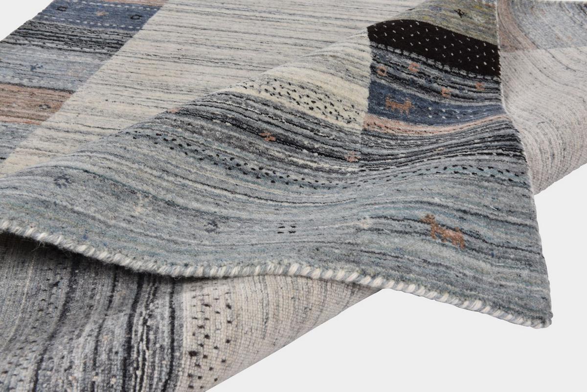 WOLLTEPPICH Nebraska mit Bordüre 140x200 cm - Multicolor, Textil (140/200cm) - THEKO
