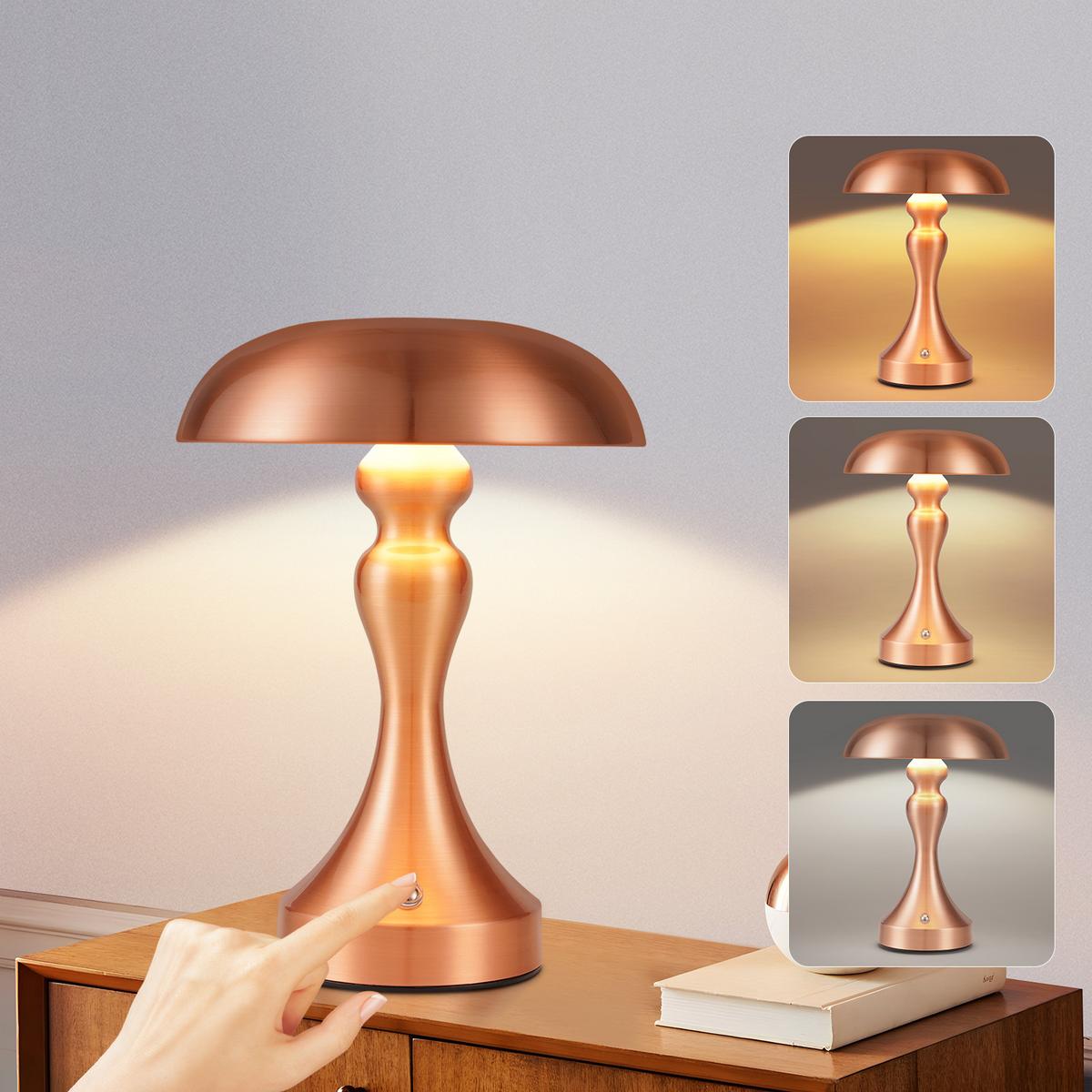 TISCHLAMPE Mila 15.5/15.5/22 cm - Braun, Metall (15.5/15.5/22cm) - ZMH
