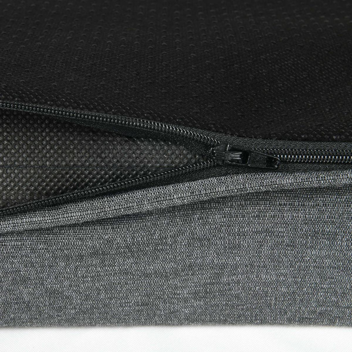 SITZKEILKISSEN BeauErgo 37/33,5 cm - Anthrazit, Textil (33.5/37cm)