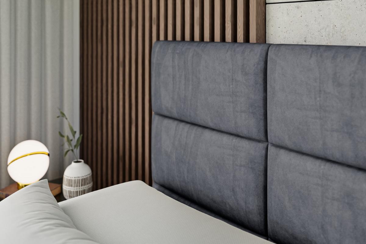 BOXSPRINGBETT elektrisch verstellbar mit 2 Matratzen H4/Taschenfederung PROT EL 140 x 200 Dunkelgrau - Dunkelgrau, Holzwerkstoff (147/200cm) - ALTDECOR