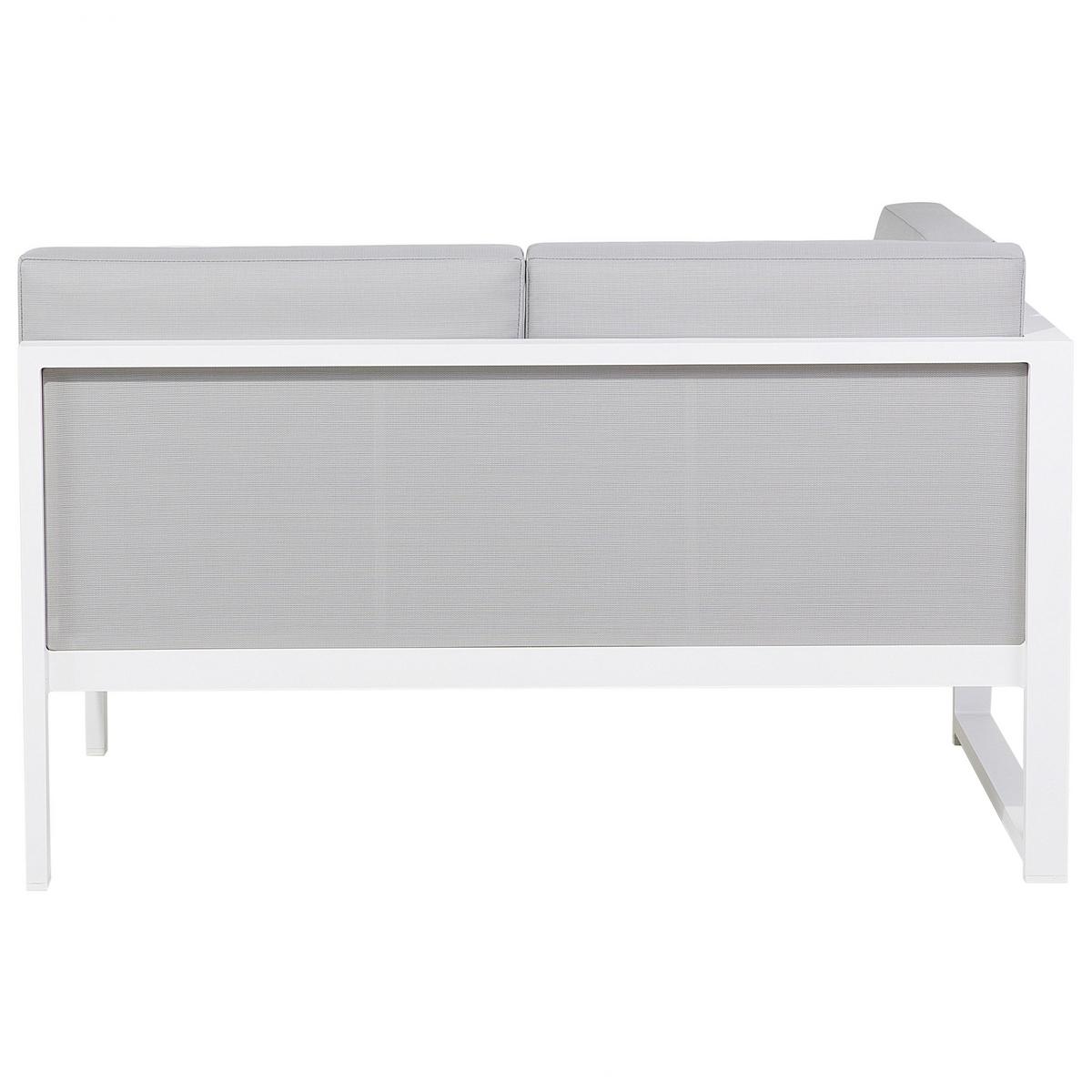 LOUNGE-SET 6-Sitzer grau Castella - Grau, Metall - Beliani