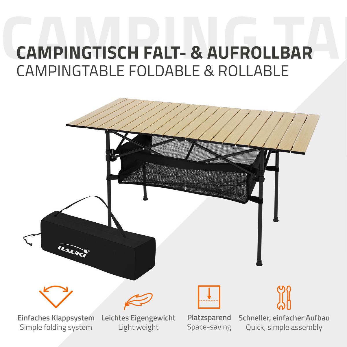 CAMPINGTISCH Beige - Beige, Metall (55/118/64.5cm) - Hauki