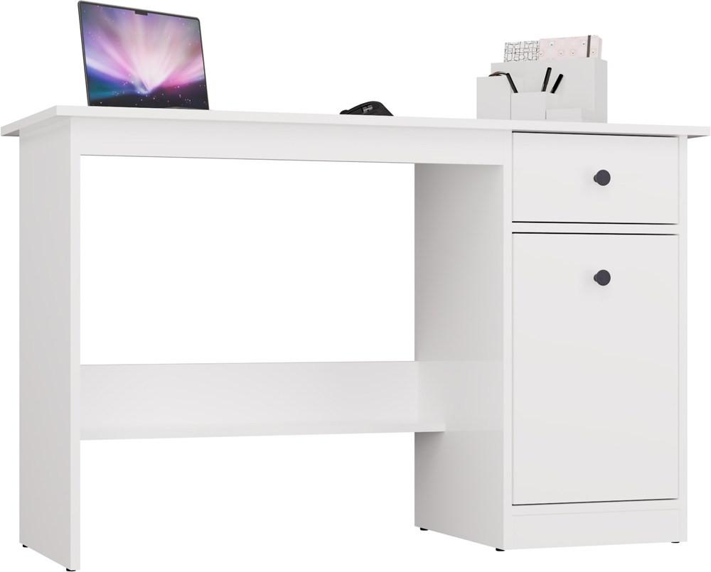 SCHREIBTISCH Weiß 120/75/45 - Weiß, Holzwerkstoff (90/50/75cm) - RAUMHIRSCH FURNITURE