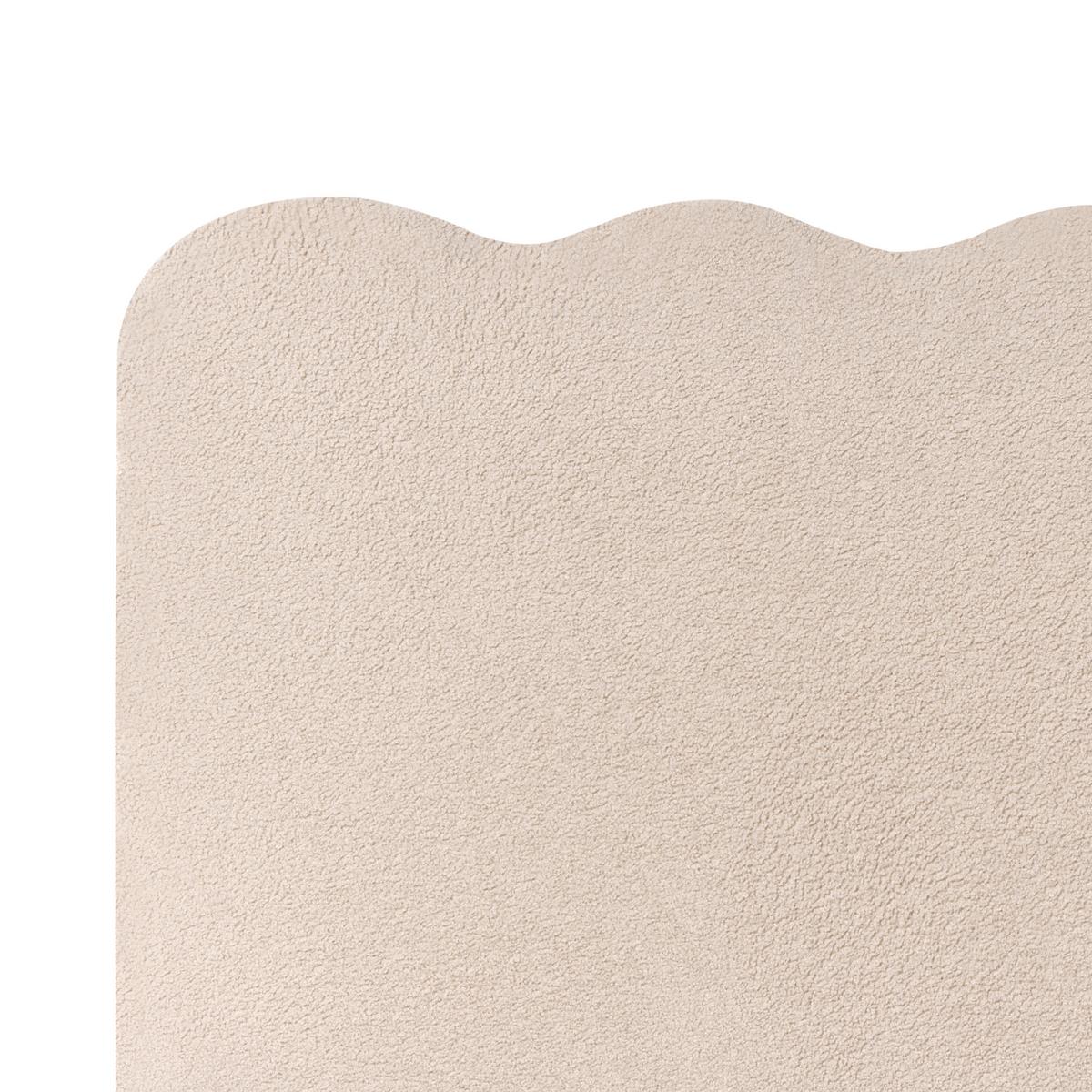 BETT mit Stauraum 140/200 cm Bouclé Beige Nanterre - Beige, Textil (140/200cm) - Beliani