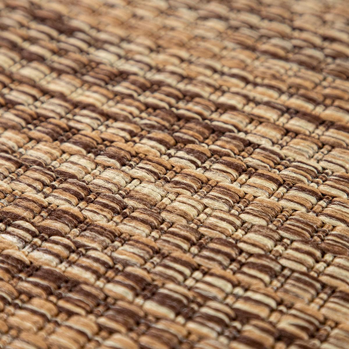 OUTDOORTEPPICH Coffee Ø 120 cm - Dunkelbraun, Kunststoff (120/120cm) - TT Home