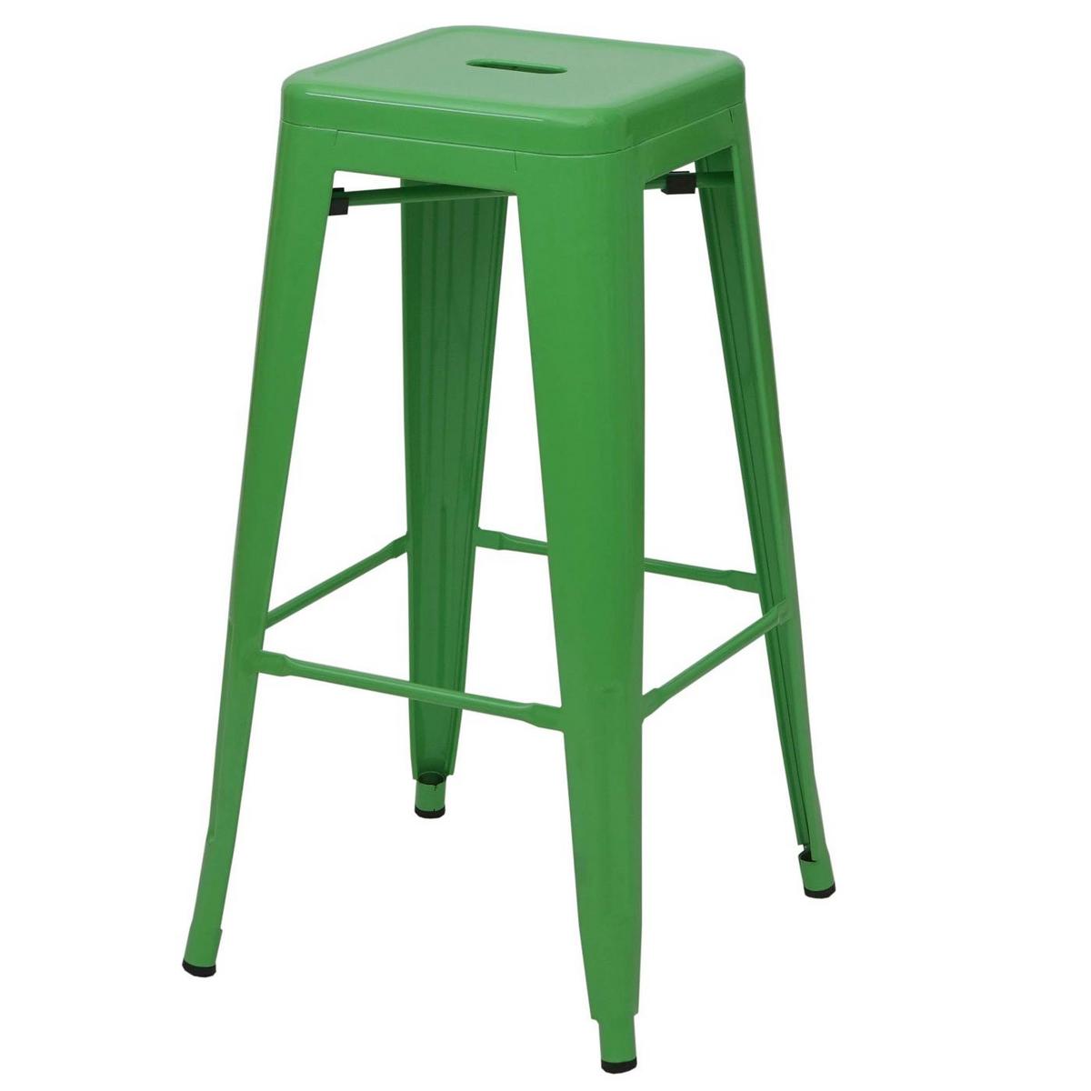 BARHOCKER METALL Grün 4er-Set - Grün, Metall (43/77/43cm) - MCW