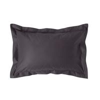 KISSENBEZUG Stehsaum Premium, Ägyptische Baumwolle, Fadendichte 1000 - Anthrazit, Textil (48/74cm) - Homescapes