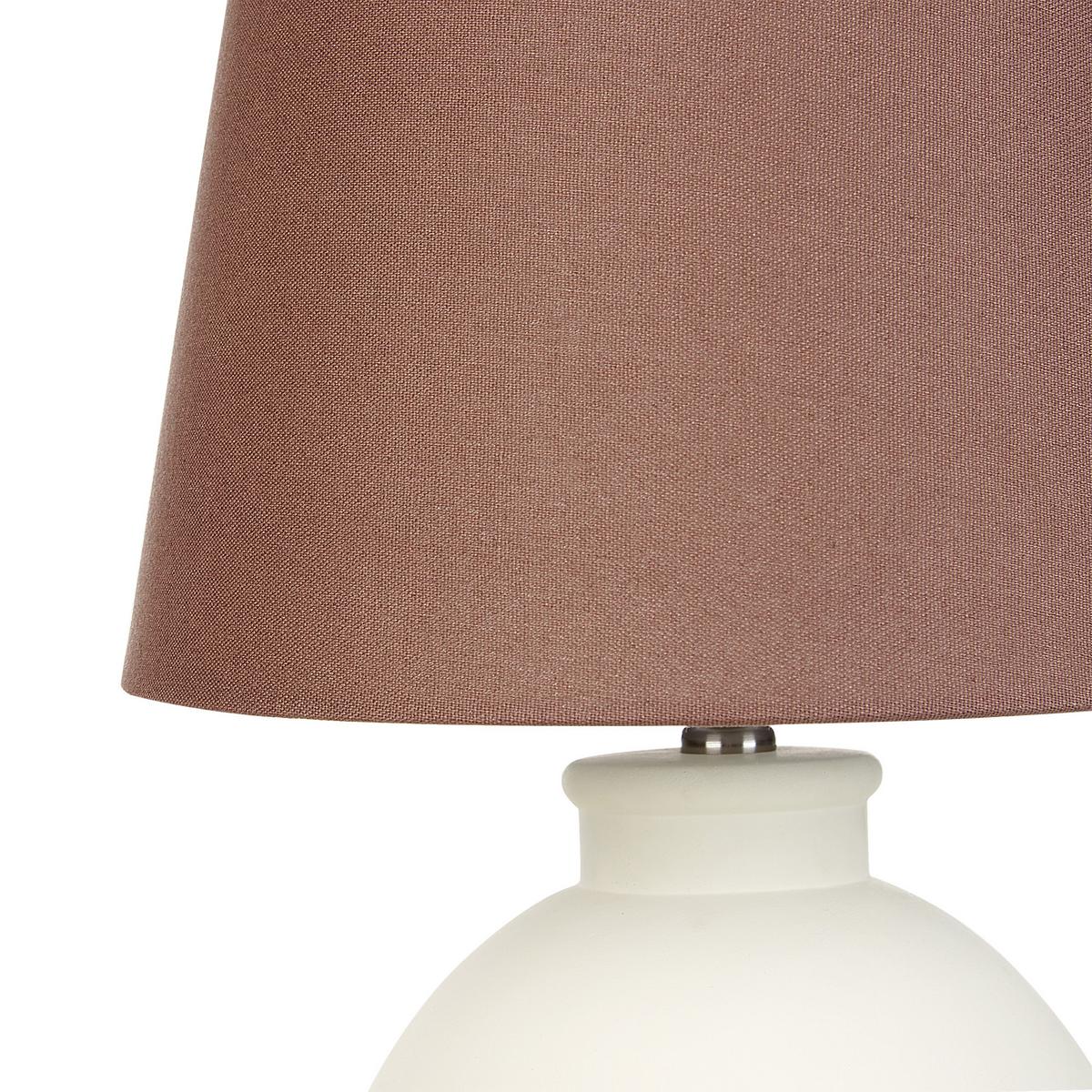 TISCHLAMPE Arcos 33/33/55 cm - Weiß, Keramik (33/33/55cm) - Beliani