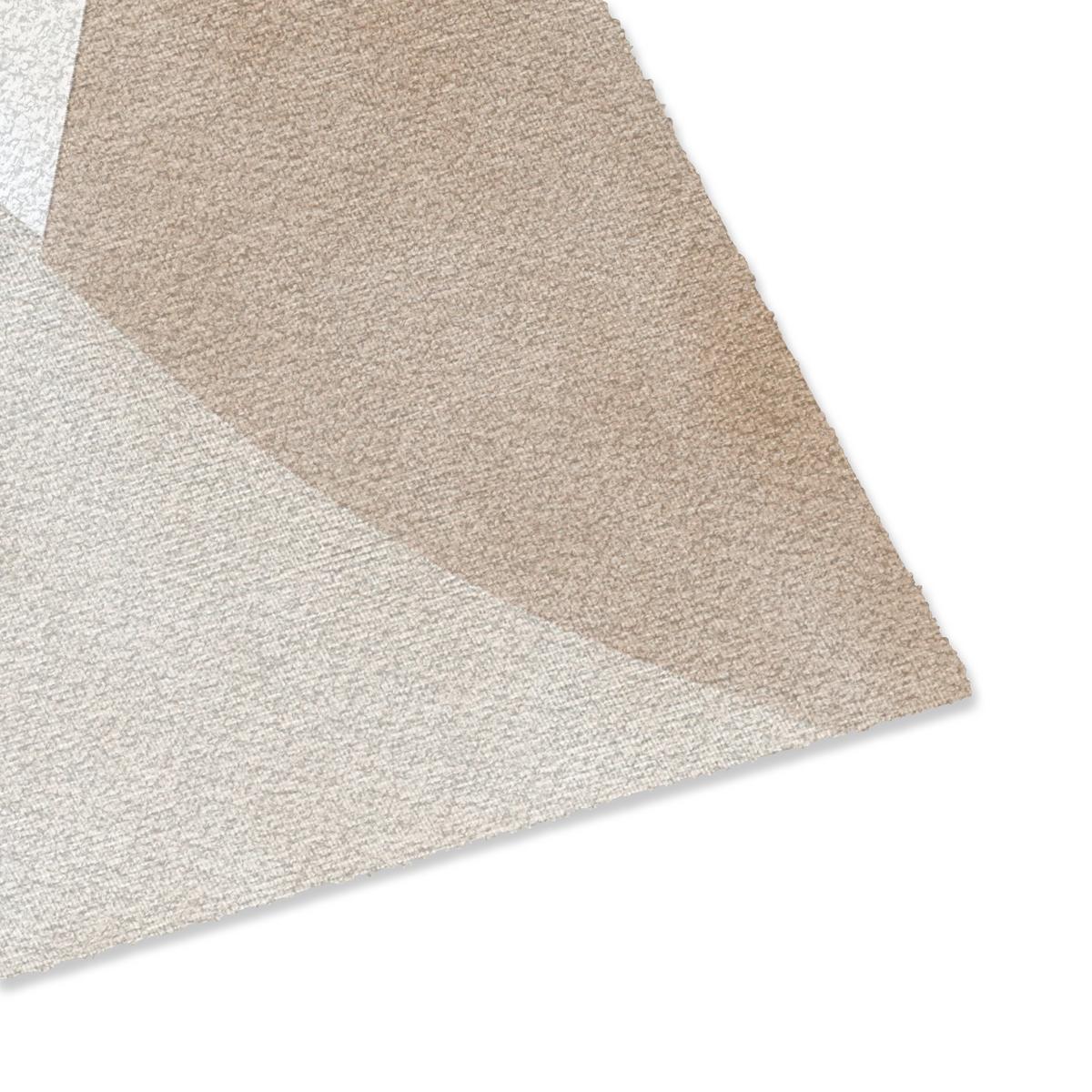 FUSSMATTE Braun - Japandi - Abstrakt Schmutzfangmatte 60x40 cm - Beige, Kunststoff (60/0.4cm) - MuchoWow