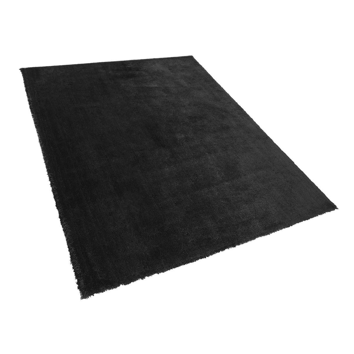 SHAGGY-TEPPICH Evren 200/140 cm - Schwarz, Kunststoff (140/200cm) - Beliani