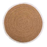 NATURFASERTEPPICH braun handgewebt D100x1 cm - Braun, Naturmaterialien (100/100cm) - Wanderlust