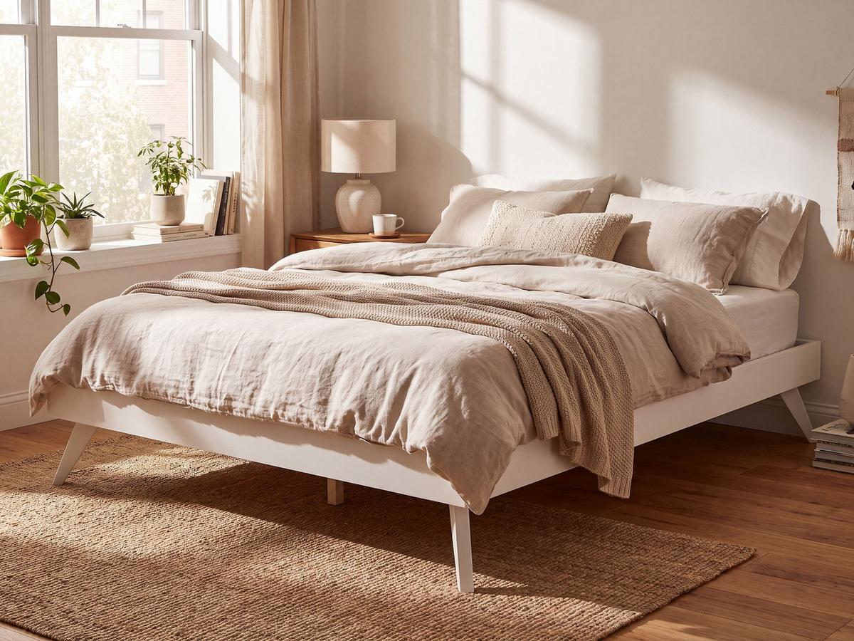 BETT mit Lattenrost 160/200 cm Weiß Berric - Weiß, Holzwerkstoff (160/200cm) - Beliani