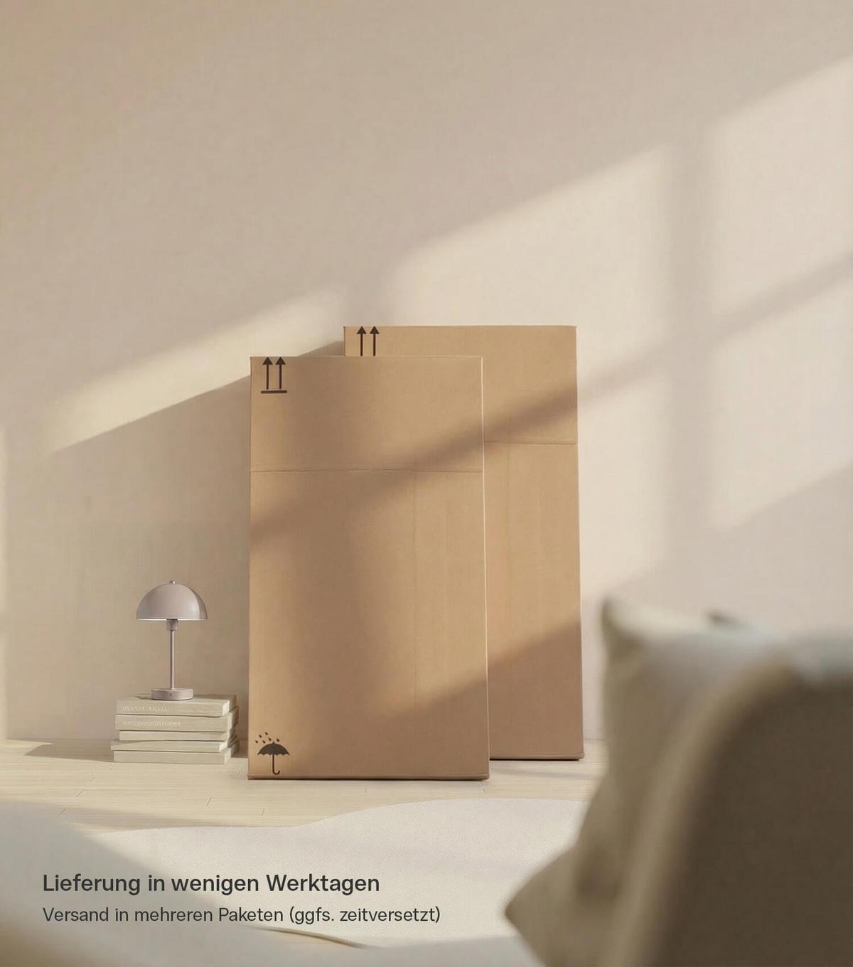 LOWBOARD Das Schwebende - Braun, Holzwerkstoff (160/36/42cm) - Mokebo