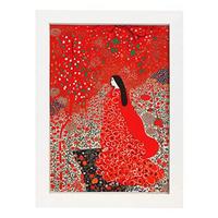 POSTER Yayoi Kusama A3 Weißer Rahmen - Weiß, Papier (29.7/5/42cm) - Nacnic