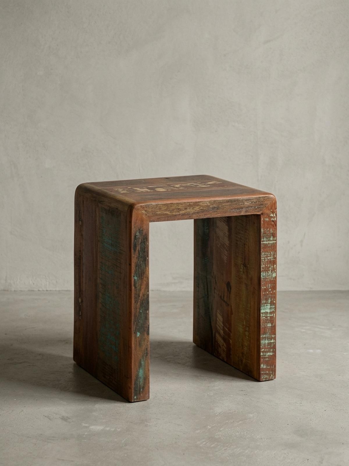 BEISTELLTISCH – Mango Massivholz Shabby Chic 30 kg belastbar - Braun, Holz (40/45/55cm) - KADIMA DESIGN