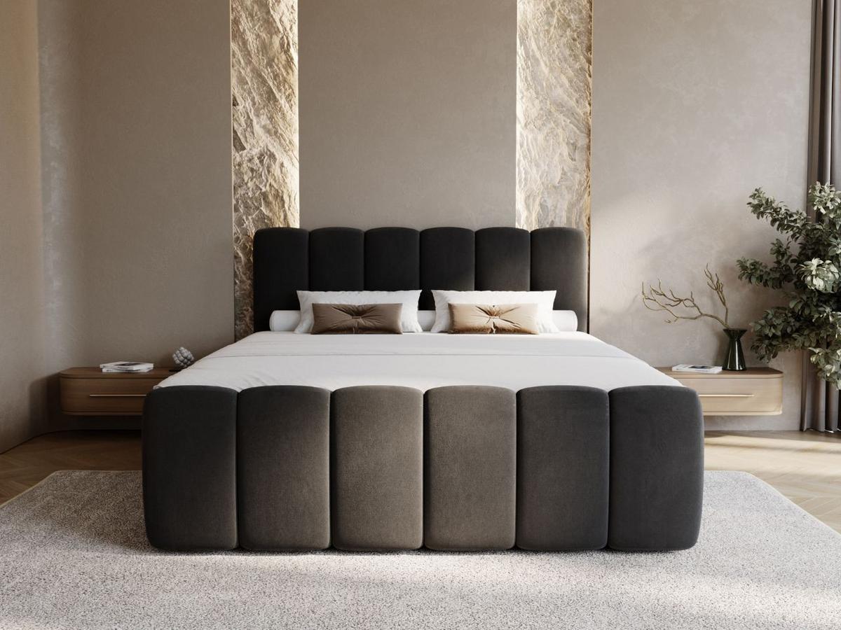 BOXBETT Cloud 200x200 Schwarz - Schwarz, Holz/Textil (200/200cm) - Graingold